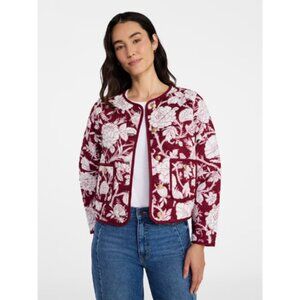 Time and Tru Women's Quilted Cotton Jacket, Sizes XS-XXXL New